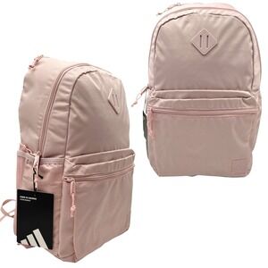 Adidas Classic 3S 5 Girls School Backpack Fits 16" Laptop Sandy Pink Onix Gray